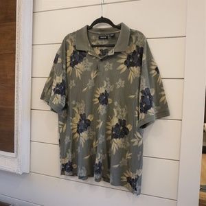 Mens green Arrow polo short sleeve shirt size 2XL